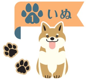 モノポケット 名入れ無料 犬 テンプレート1