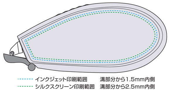 ピットエアー漁網リサイクル 名入れ印刷可能範囲