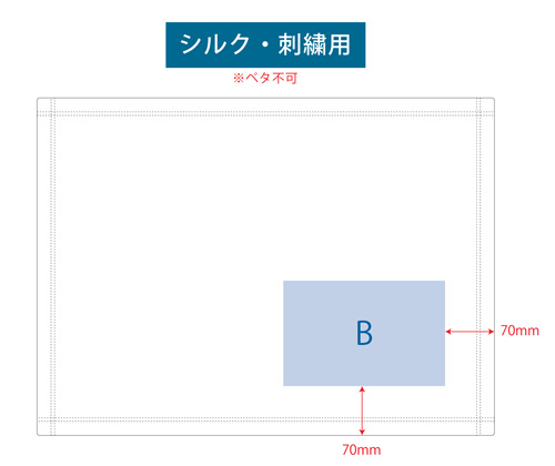 ピクチャースタイルブランケット(S) TD-0003-044 名入れ範囲1