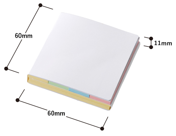 カスタムデザイン付箋 三つ折り型 TF-0105 名入れ特徴2