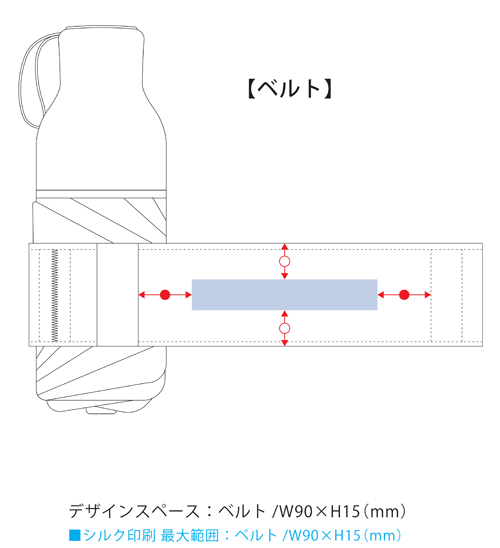 MOTTERU コンパクトボトル遮光アンブレラUPF50+ MO-3033 名入れ可能範囲1